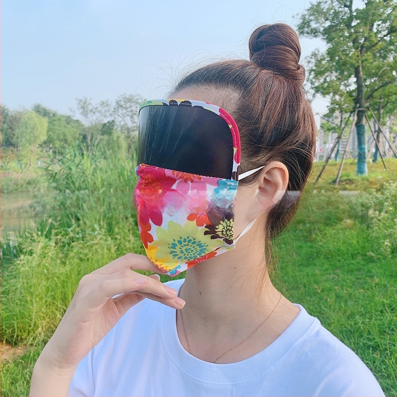 Viso veido saulės apsaugos veido kaukė, medvilnės medžiaga, pakabinamas ausims dizainas, pritaikomas spaudinimas, spausdintas logotipas, visos sezonos, unisex