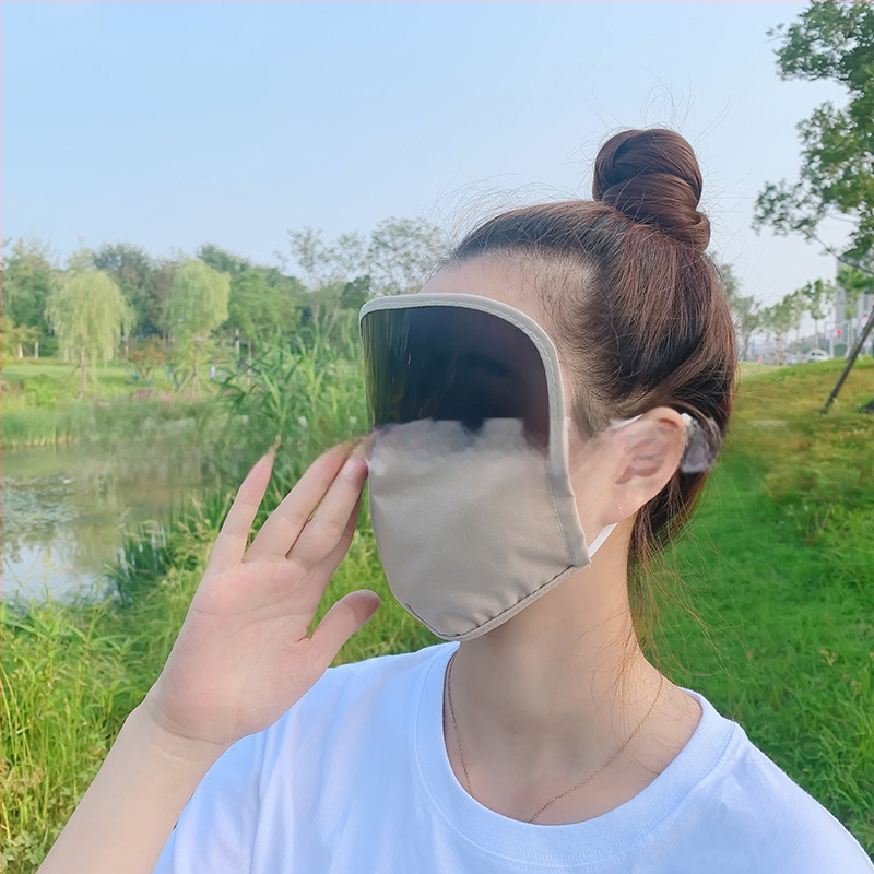 Viso veido saulės apsaugos veido kaukė, medvilnės medžiaga, pakabinamas ausims dizainas, pritaikomas spaudinimas, spausdintas logotipas, visos sezonos, unisex