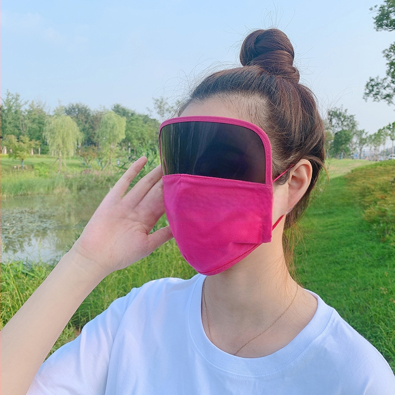 Viso veido saulės apsaugos veido kaukė, medvilnės medžiaga, pakabinamas ausims dizainas, pritaikomas spaudinimas, spausdintas logotipas, visos sezonos, unisex