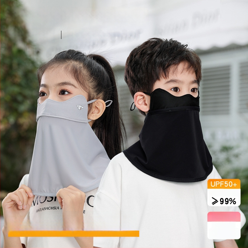 Dječja UV zaštitna maska za lice i vrat, prozračna, ultra lagana, potpuno prekrivanje lica, otporna na vjetar