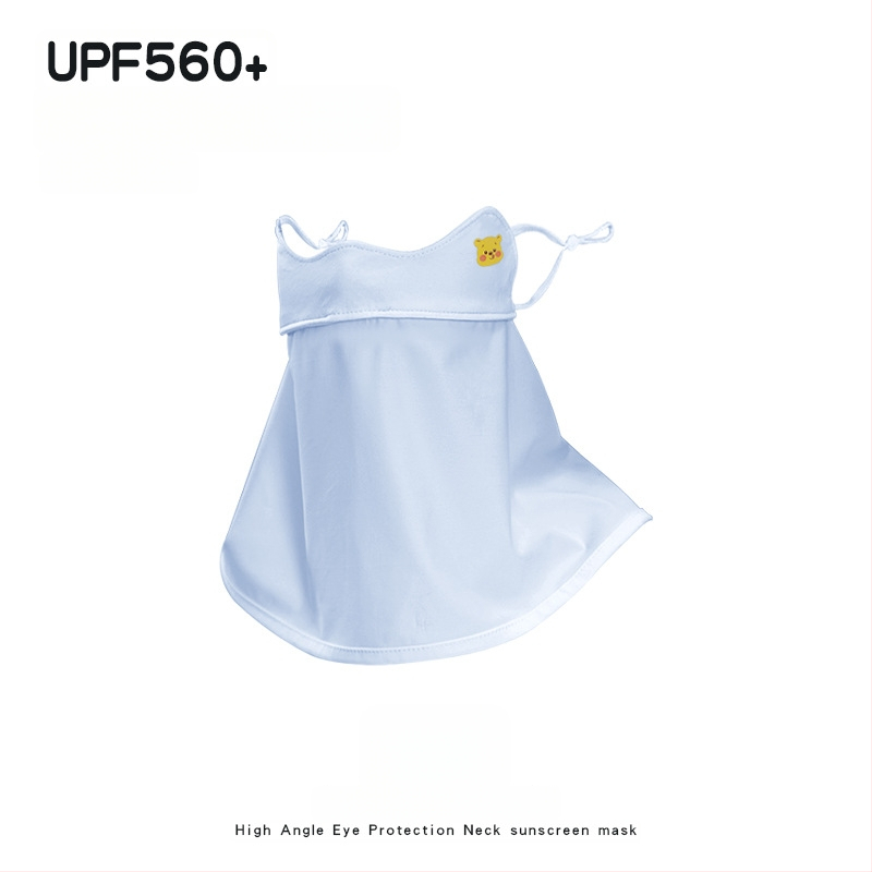 Dječja UV zaštitna maska za lice i vrat, prozračna, ultra lagana, potpuno prekrivanje lica, otporna na vjetar