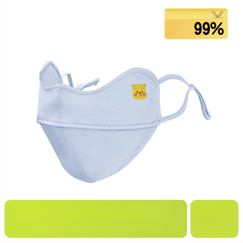 Dječja UV zaštitna maska za lice i vrat, prozračna, ultra lagana, potpuno prekrivanje lica, otporna na vjetar