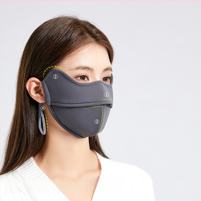 Fishbone maska za vanjsku vožnju biciklom – flis podstavljena toplinom, prozračna, UV zaštita, otporna na vjetar