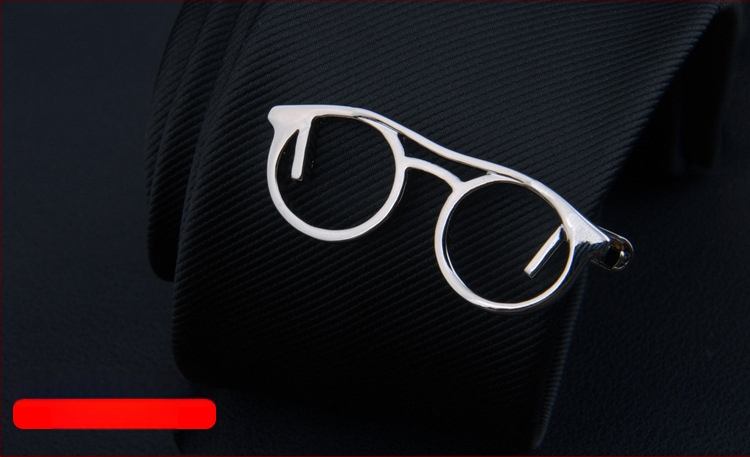 Мъжки клип за вратовръзка с дизайн на цвете за яка, персонализирана обработка, индивидуално опаковано