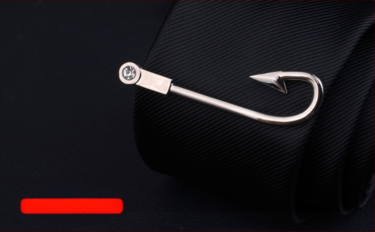 Мъжки клип за вратовръзка с дизайн на цвете за яка, персонализирана обработка, индивидуално опаковано