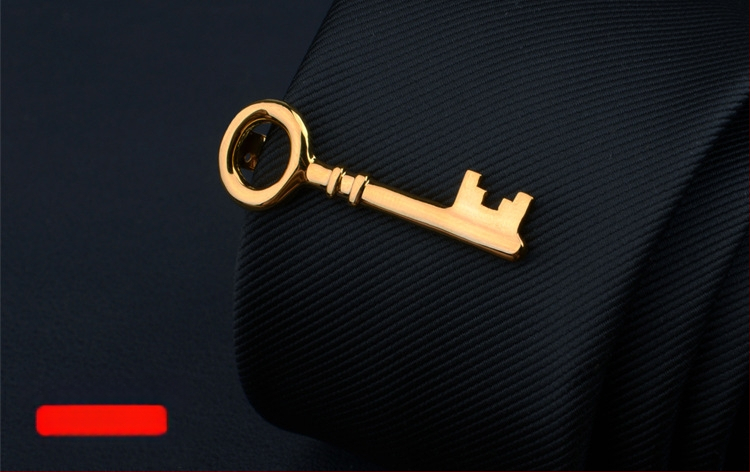 Мъжки клип за вратовръзка с дизайн на цвете за яка, персонализирана обработка, индивидуално опаковано