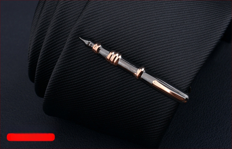 Мъжки клип за вратовръзка с дизайн на цвете за яка, персонализирана обработка, индивидуално опаковано