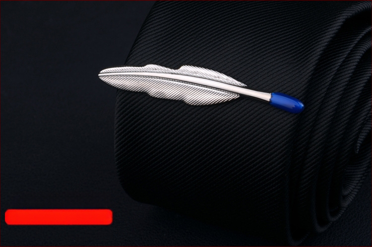 Мъжки клип за вратовръзка с дизайн на цвете за яка, персонализирана обработка, индивидуално опаковано