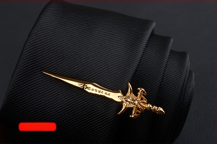 Мъжки клип за вратовръзка с дизайн на цвете за яка, персонализирана обработка, индивидуално опаковано