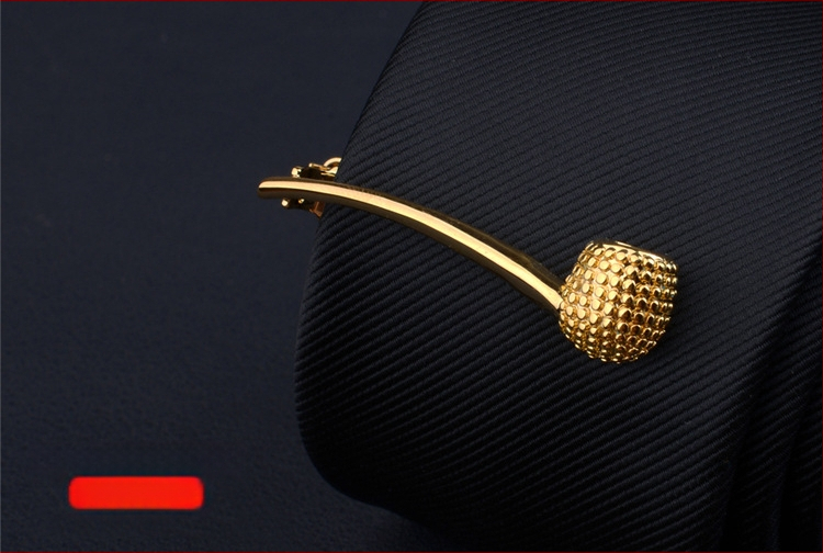 Мъжки клип за вратовръзка с дизайн на цвете за яка, персонализирана обработка, индивидуално опаковано