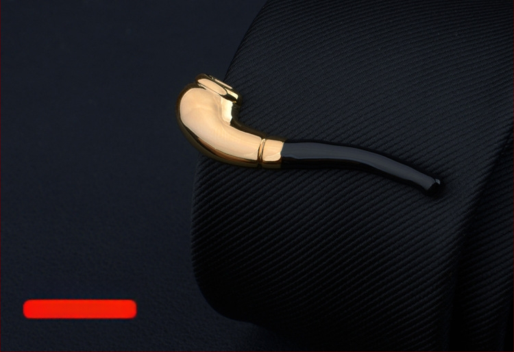 Мъжки клип за вратовръзка с дизайн на цвете за яка, персонализирана обработка, индивидуално опаковано