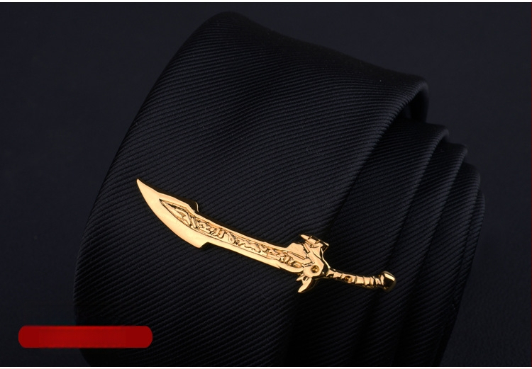 Мъжки клип за вратовръзка с дизайн на цвете за яка, персонализирана обработка, индивидуално опаковано