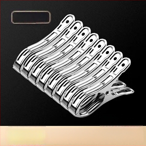 Κλιπ στέγνωσης από ανοξείδωτο ατσάλι 201, μοντέλο 658, κατάλληλο για κάλτσες, πουκάμισα, κοστούμια, γραβάτες και ρούχα· μη διπλώνεται· συσκευασίες ποικίλλουν
