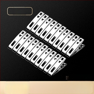 Κλιπ στέγνωσης από ανοξείδωτο ατσάλι 201, μοντέλο 658, κατάλληλο για κάλτσες, πουκάμισα, κοστούμια, γραβάτες και ρούχα· μη διπλώνεται· συσκευασίες ποικίλλουν