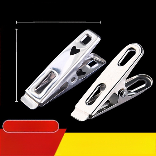 Κλιπ στέγνωσης από ανοξείδωτο ατσάλι 201, μοντέλο 658, κατάλληλο για κάλτσες, πουκάμισα, κοστούμια, γραβάτες και ρούχα· μη διπλώνεται· συσκευασίες ποικίλλουν