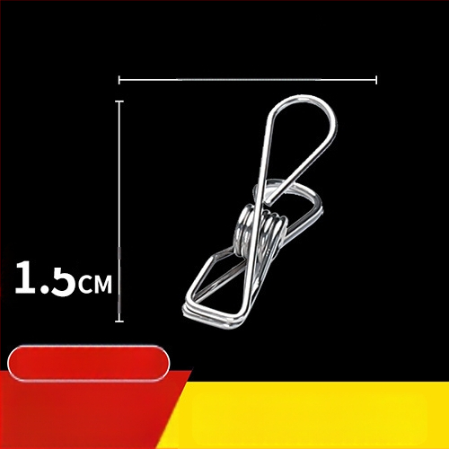 Κλιπ στέγνωσης από ανοξείδωτο ατσάλι 201, μοντέλο 658, κατάλληλο για κάλτσες, πουκάμισα, κοστούμια, γραβάτες και ρούχα· μη διπλώνεται· συσκευασίες ποικίλλουν