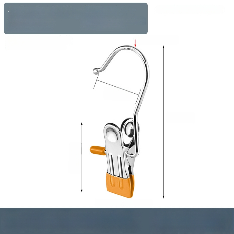 Nerūsējošā tērauda žāvēšanas skava ar āķi – daudzfunkcionāla skava biksēm, zeķēm un kreklām