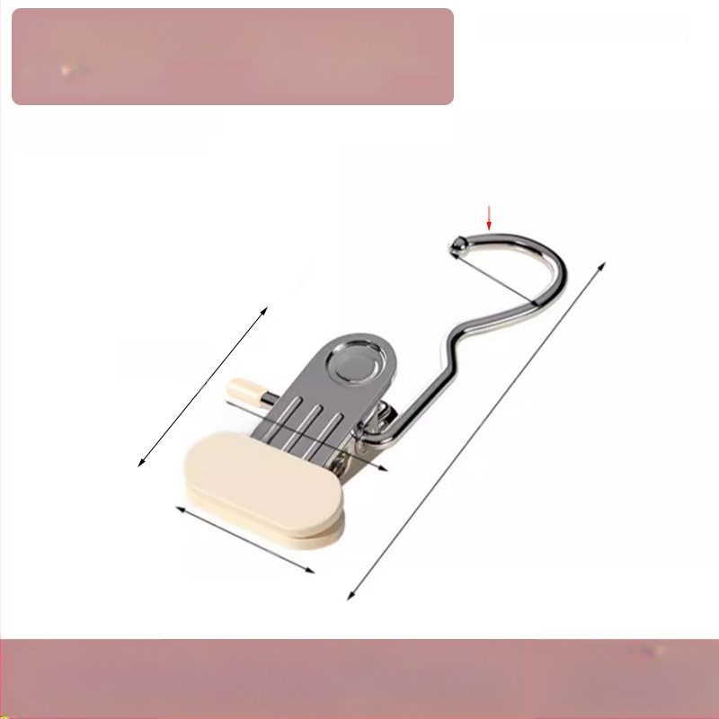 Nerūsējošā tērauda žāvēšanas skava ar āķi – daudzfunkcionāla skava biksēm, zeķēm un kreklām