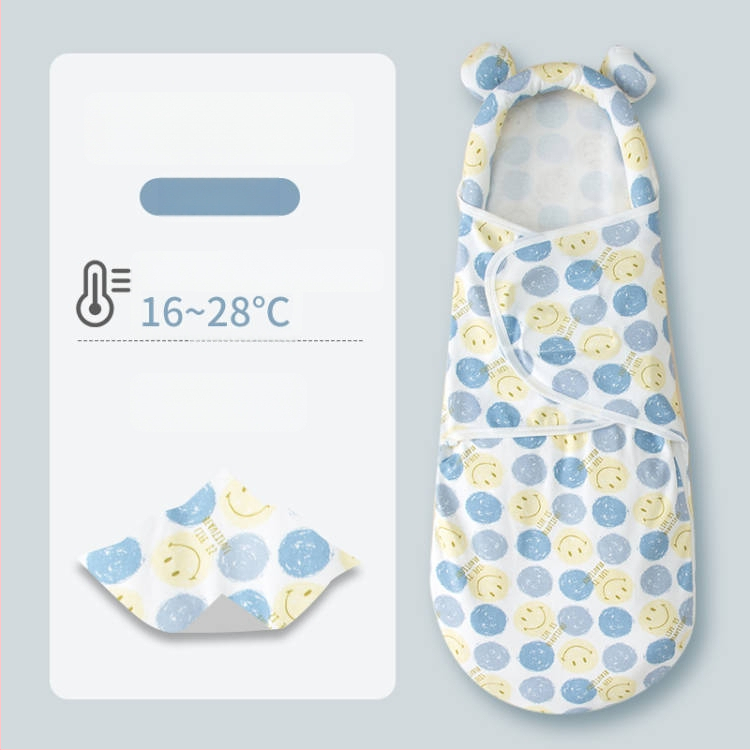 Naujagimio miego maišelis su įvyniojimu, medvilnė, gyvūnų raštas, tinkamas kūdikiams ir mažyliams (1–3 m.), visų metų naudojimui — pavasaris 2025