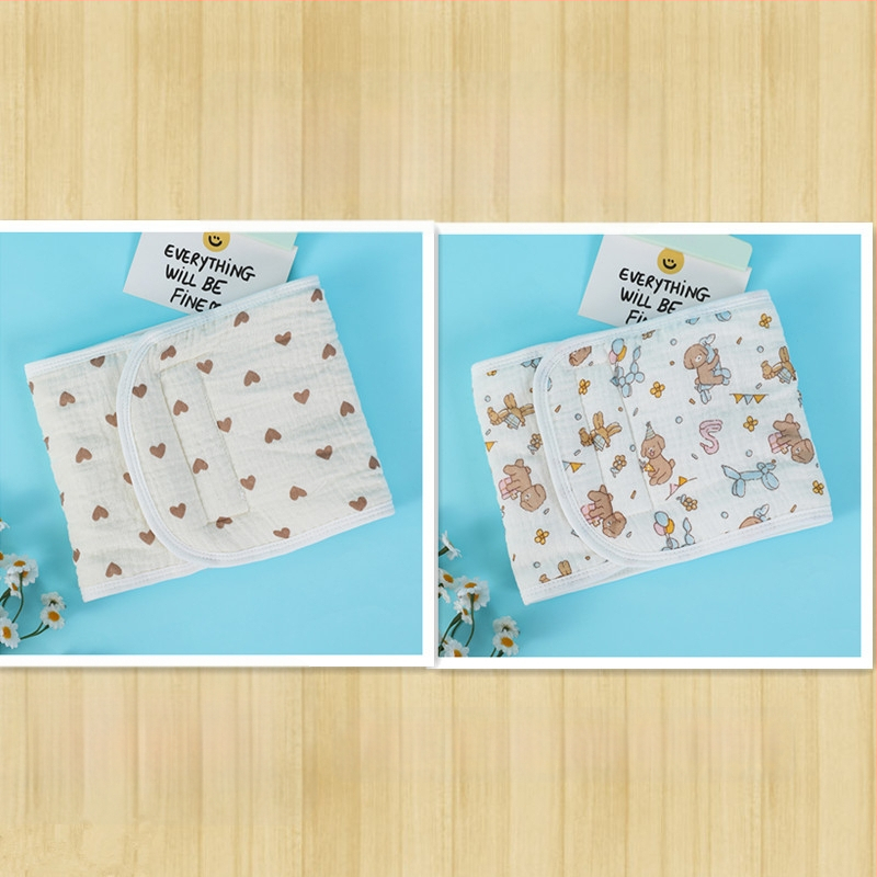 Kūdikio pilvo apsaugos šalikas, 100% medvilnė, animacinis raštas, ruduo 2024, tinkamas nuo gimimo iki 12 mėnesių