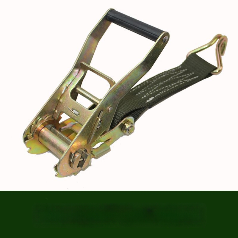 Sunkvežimio krovinio prisirišimo diržas su ratchet įtempikliu, plokščias diržas, storesnis įtempiklis, 5 t talpa