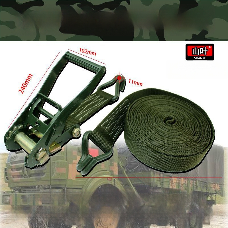 Sunkvežimio krovinio prisirišimo diržas su ratchet įtempikliu, plokščias diržas, storesnis įtempiklis, 5 t talpa