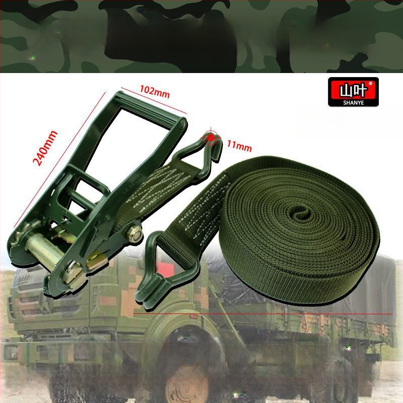 Sunkvežimio krovinio prisirišimo diržas su ratchet įtempikliu, plokščias diržas, storesnis įtempiklis, 5 t talpa