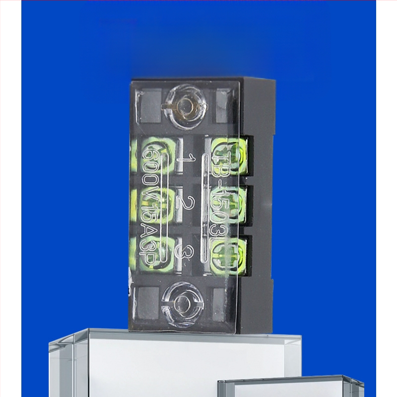 TB seeria terminaliblokk, kaabliühendaja, 15/25/45A, 3/4/6/10/12 positsiooni, fikseeritud jaotusblokk