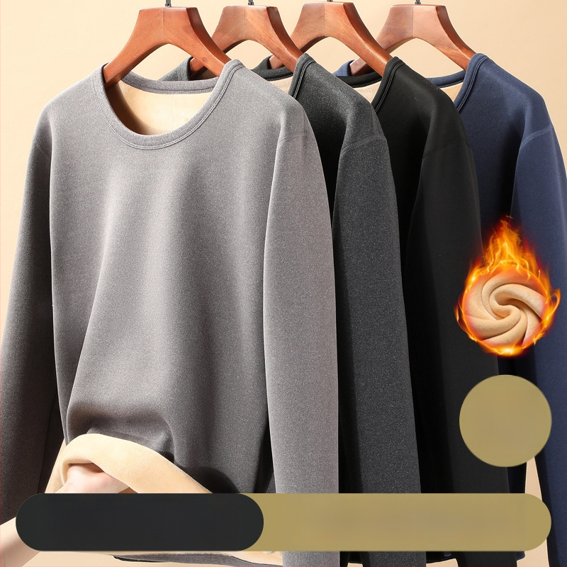 Unisex termalni set od Lambskin fleece — izuzetno debeli materijal, okrugli izrez, dugi rukavi, gornji dio i hlače