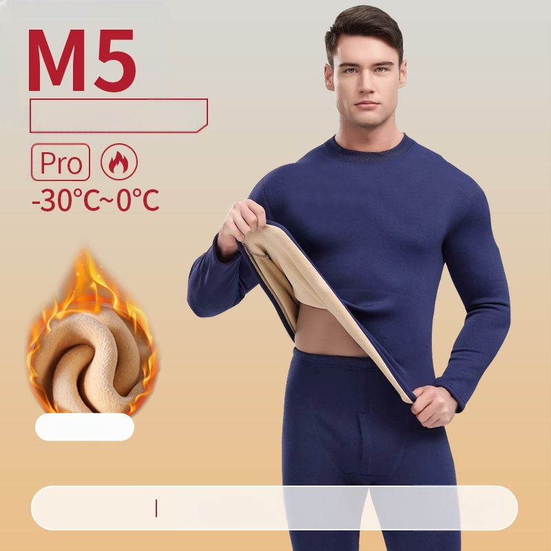 Unisex termalni set od Lambskin fleece — izuzetno debeli materijal, okrugli izrez, dugi rukavi, gornji dio i hlače