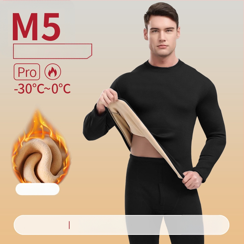 Unisex termalni set od Lambskin fleece — izuzetno debeli materijal, okrugli izrez, dugi rukavi, gornji dio i hlače