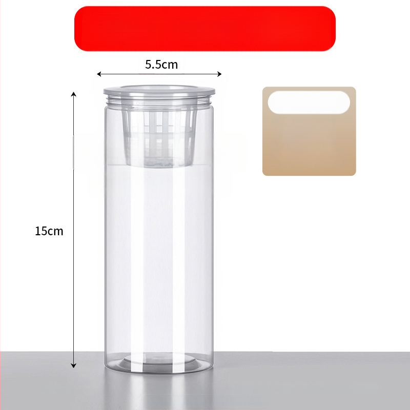 Caurspīdīgs plastmasas cilindrisks hydroponiskais pods sēklām un maziem augiem, stāvošs uz grīdas ar stādīšanas grozu, domāts mājas un dārza lietošanai