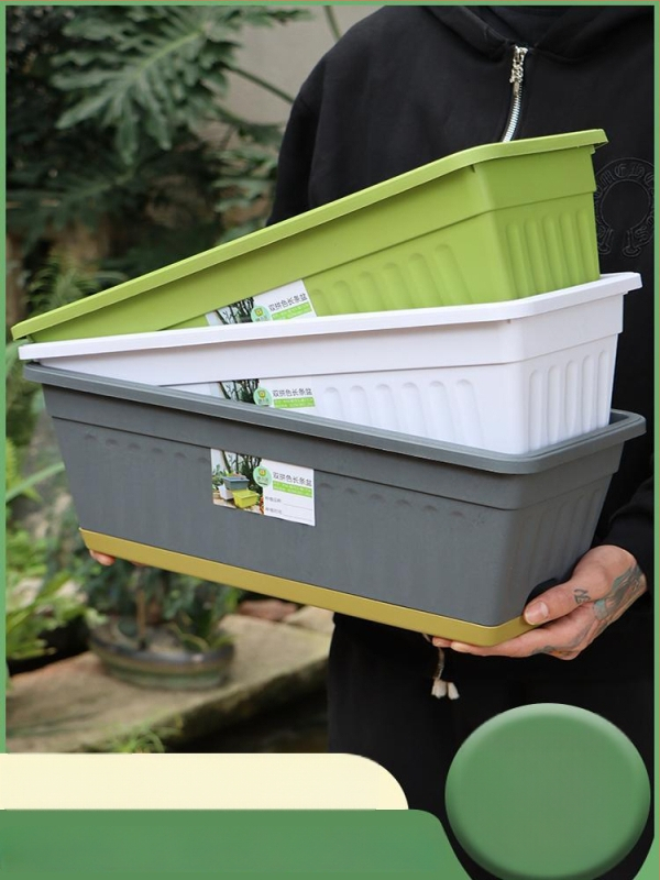 Puķu pods no sveķiem, korozijizturīgs, uz grīdas stāvošs, mājas dārzkopībai