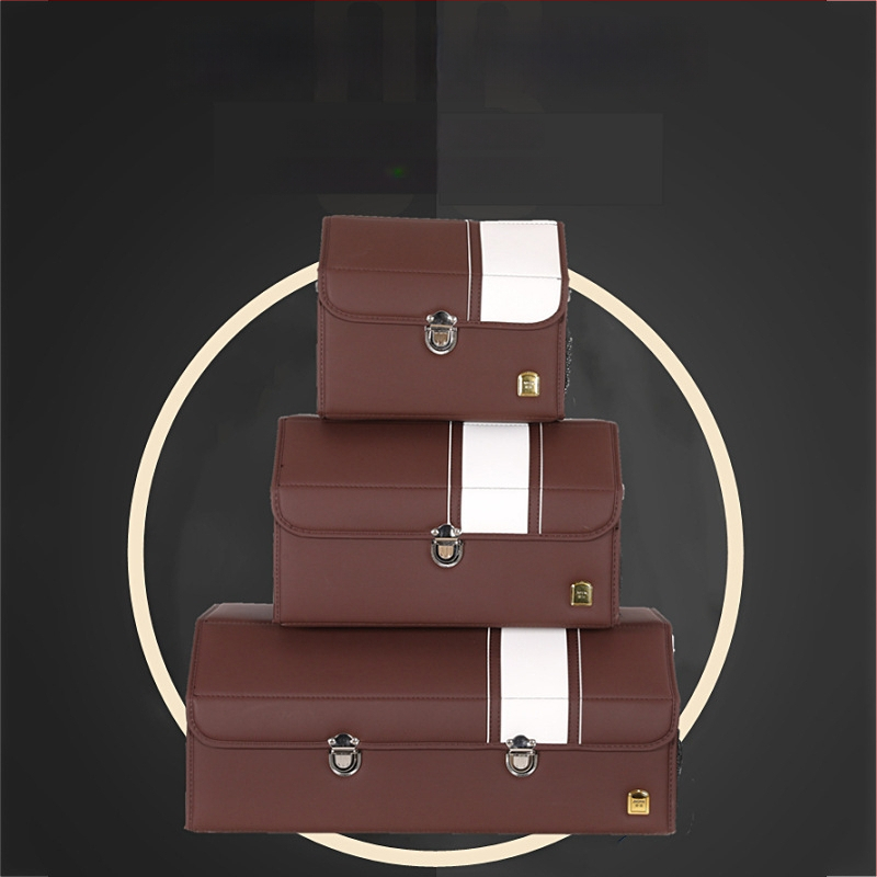 Odinė sulankstoma automobilio bagažinės laikymo dėžė – atspari vandeniui, su rankena