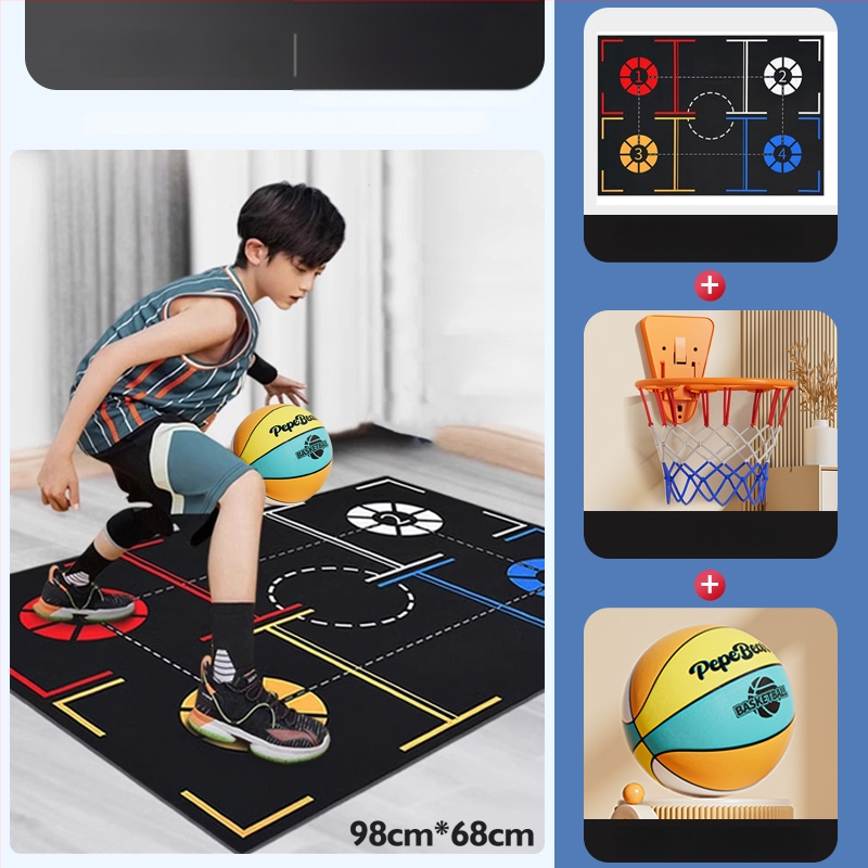 Penktos kartos tylus vidaus krepšinis vaikams, su rėmu ir putplasčio kamuoliu, su aukštu atšokimu