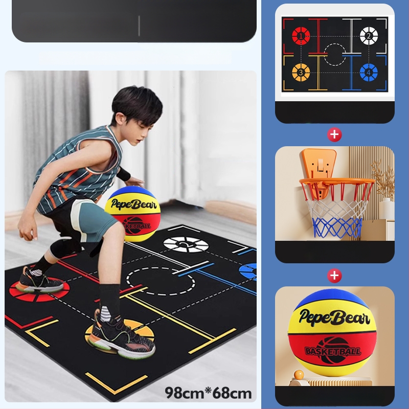 Penktos kartos tylus vidaus krepšinis vaikams, su rėmu ir putplasčio kamuoliu, su aukštu atšokimu