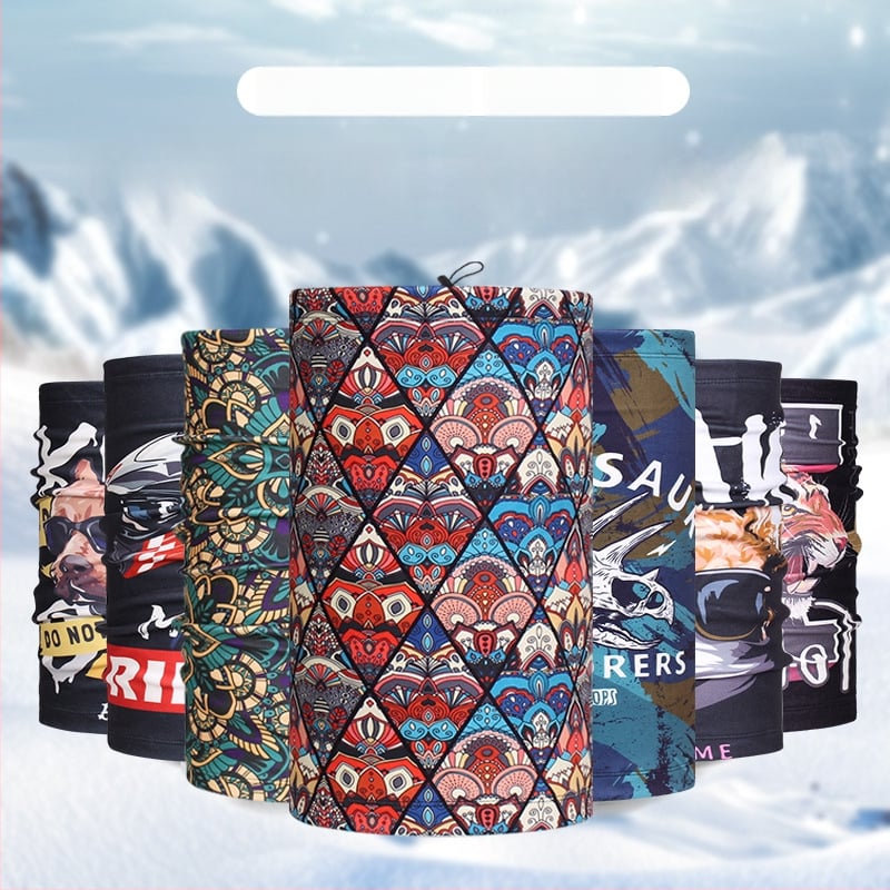 Dviračių maska lauko naudojimui, universalus dizainas, poliesterio audinys, vėju atspari ir šalčiui atspari, Moonbeam Bear