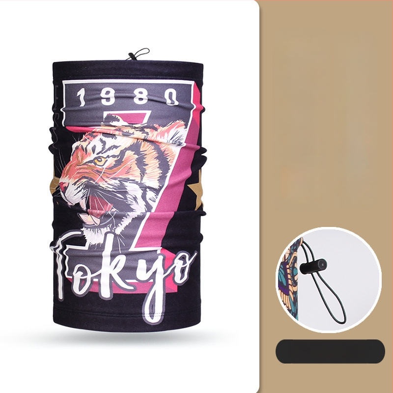 Dviračių maska lauko naudojimui, universalus dizainas, poliesterio audinys, vėju atspari ir šalčiui atspari, Moonbeam Bear