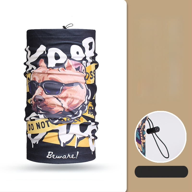 Dviračių maska lauko naudojimui, universalus dizainas, poliesterio audinys, vėju atspari ir šalčiui atspari, Moonbeam Bear