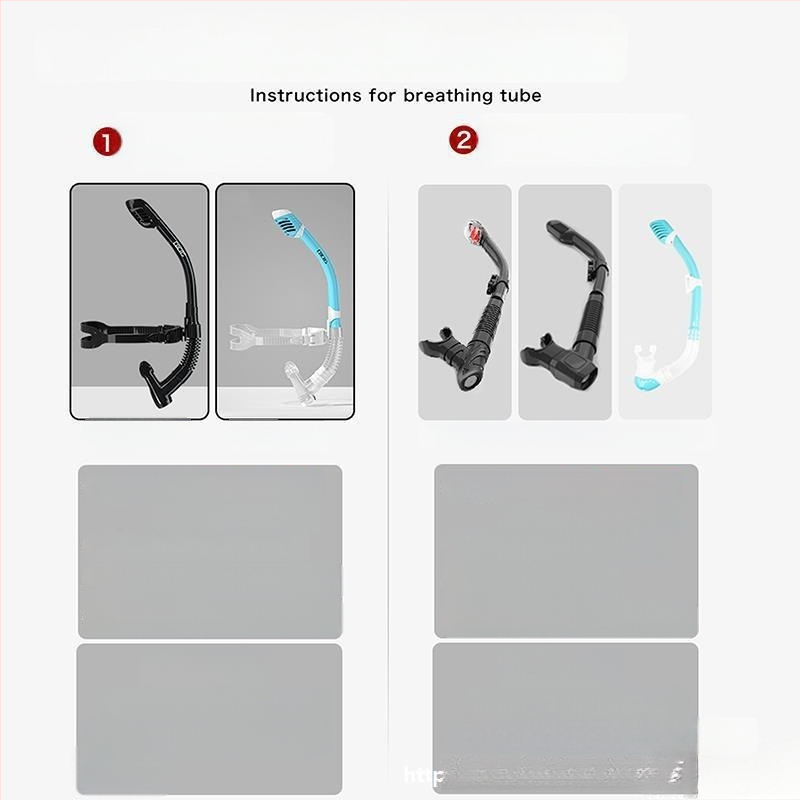 Priekšējā uzstādījuma pilnīgi sausais šnorkeles elpošanas kanāls treniņam brīvās niršanas — Modelis Kekatong