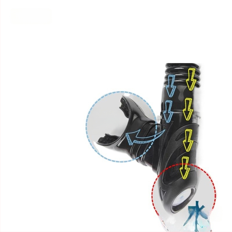 Priekšējā uzstādījuma pilnīgi sausais šnorkeles elpošanas kanāls treniņam brīvās niršanas — Modelis Kekatong