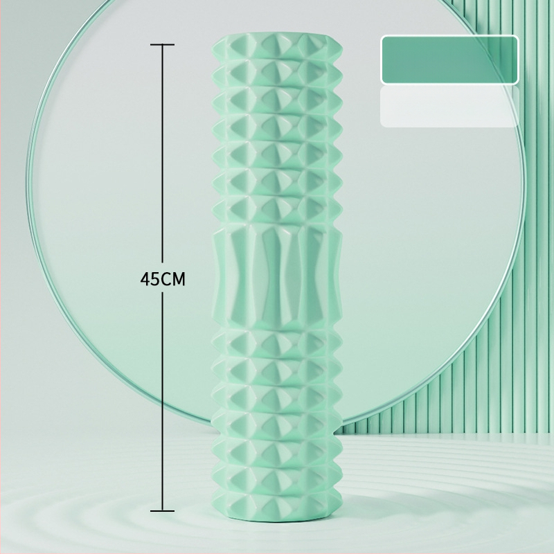 Sanfan jogos masažo rinkinys — putplasčio volelis EVA+PVC, spygliuota masažo lazdelė, fascijos kamuolys