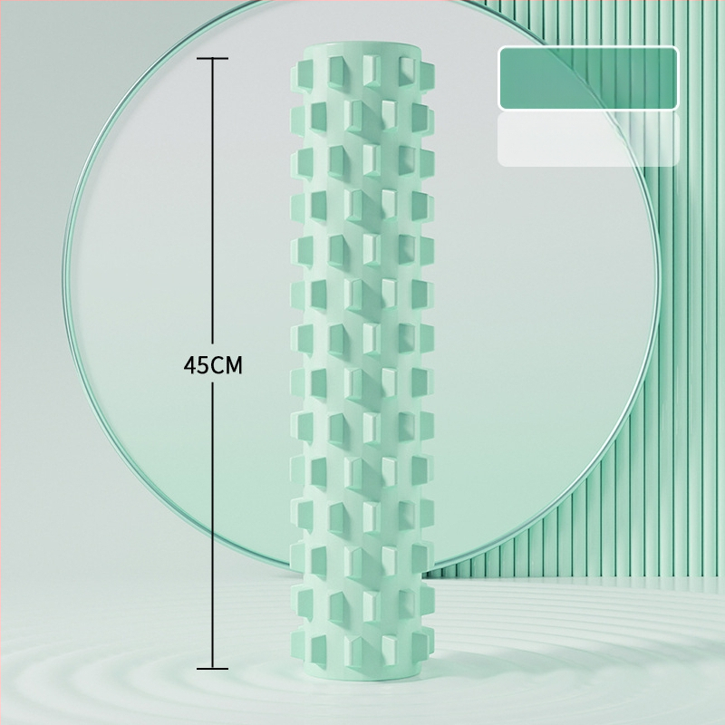 Sanfan jogos masažo rinkinys — putplasčio volelis EVA+PVC, spygliuota masažo lazdelė, fascijos kamuolys