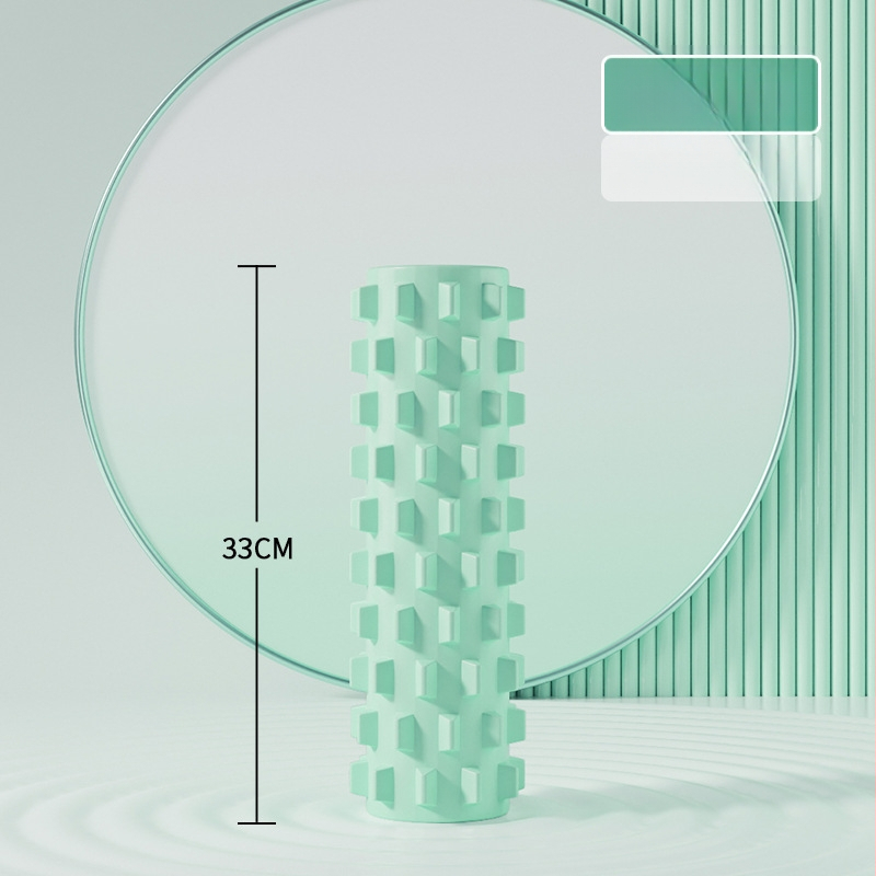 Sanfan jogos masažo rinkinys — putplasčio volelis EVA+PVC, spygliuota masažo lazdelė, fascijos kamuolys