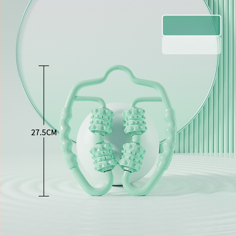 Sanfan jogos masažo rinkinys — putplasčio volelis EVA+PVC, spygliuota masažo lazdelė, fascijos kamuolys