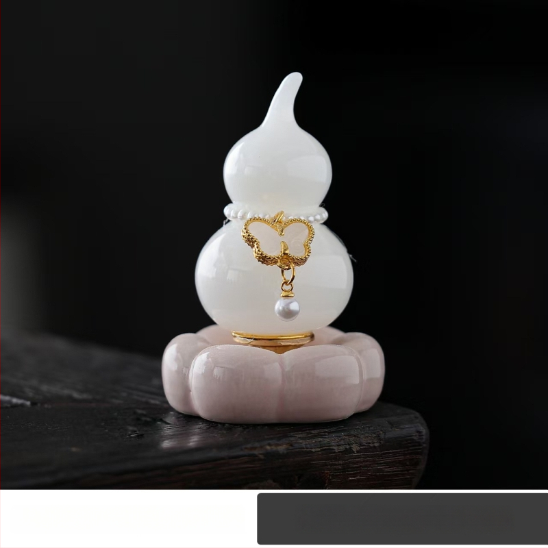 Keraminė dekoracija augalams su moliūgo forma (keramika; augalų dekoras; naujojo Kinų stiliaus)