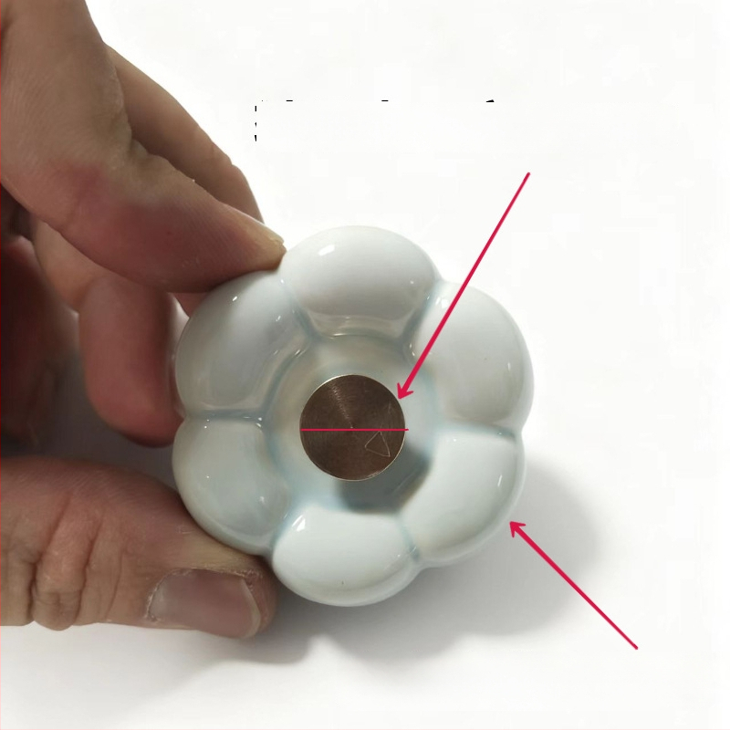 Keraminė dekoracija augalams su moliūgo forma (keramika; augalų dekoras; naujojo Kinų stiliaus)