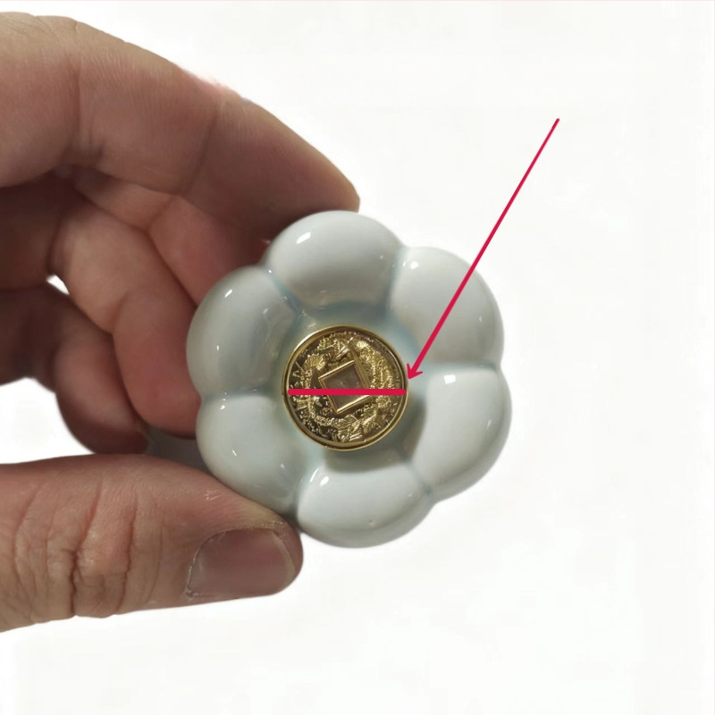 Keraminė dekoracija augalams su moliūgo forma (keramika; augalų dekoras; naujojo Kinų stiliaus)