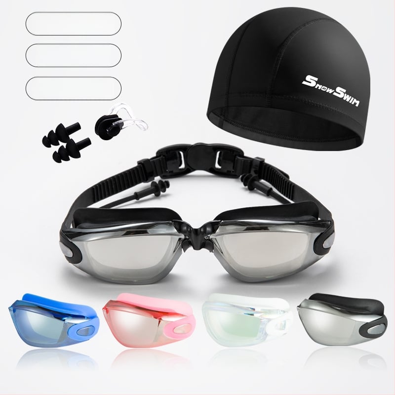 SnowSwim antifog peldēšanas brilles, PC lēcas, pieaugušajiem