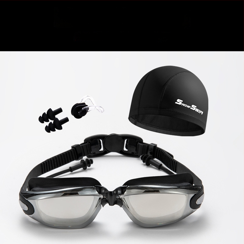 SnowSwim antifog peldēšanas brilles, PC lēcas, pieaugušajiem
